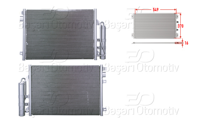 WISCO 3143269-00 Klima Radyatoru 549x370x16 3143269-00