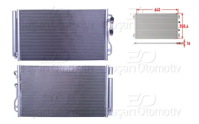 WISCO 3113179-00 Klima Radyatoru 640x350,4x16 3113179-00