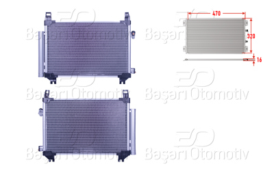 WISCO 3143493-00 Klima Radyatoru 470x320x16 3143493-00