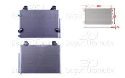 WISCO 3143401-00 Klima Radyatoru 600x435x16 3143401-00