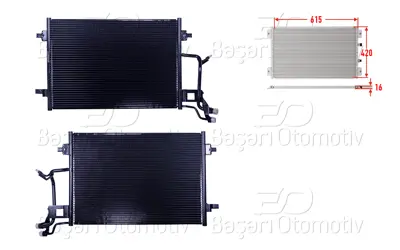 WISCO 1143122-00 Klima Radyatoru 615x420x16 1143122-00