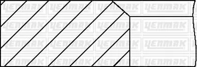YENMAK 96-09985-000 Motor Segman Std Mazda B2500 - Ford Ranger 93,00 Mm Adet 9609985000 30340