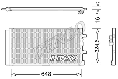 DENSO DCN02024 Klima Radyatoru A4-A5 13-> 4silindir 8T0260401 8T0260403