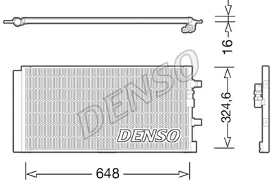 DENSO DCN02024 Klima Radyatoru A4-A5 13-> 4silindir 8T0260401 8T0260403