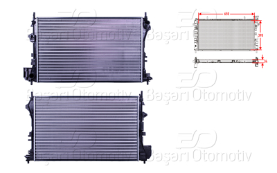 AUTOLUX 2113090-22 Su Radyatoru Mekanik Mt 650x398x34 1300245 121111 D7X027TT 37002339 58293 3013000246 24418343 OL2340 732877 620131