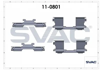 SVAC 11-0801 Balata Saci Set 4 Adet Sprinter-906-Crafter A0014210391 41313000 14210391 D42384A A0041313000 14211191 8105101599 2E0698231 LX0502 1091762