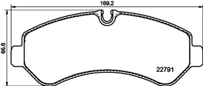 HELLA 8DB355039-131 Fren Balatasi Arka Mercedes Sprinter 907 18> A9074205201