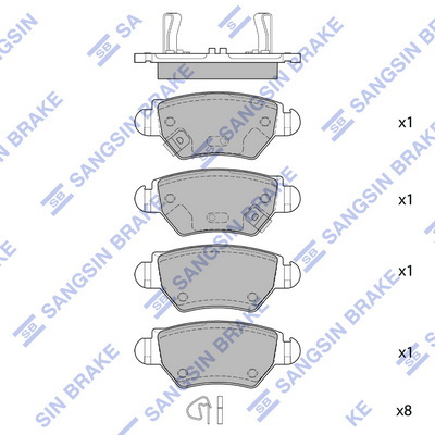 Hi-Q SP1759 Arka Fren Balata Tk. Astra G Zafira A (Disk) 573010J 9198598 41774 B1G10205542 9195642 7107 1605039 7550 55562235 FD6789A