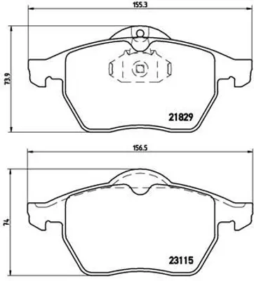 BREMBO P 59 022 Fren Balatasi On Opel Calibra Vectra B 1605036