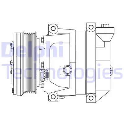 DELPHI CS10095-12B1 Kompresor Chevrolet  Daewoo Kalos  Kalos Leganza Nubira - 96246405