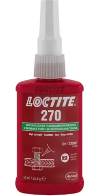 HENKEL 1335897 Loctite 270 50ml Yuksek Mukavemetli, Sokulemez.