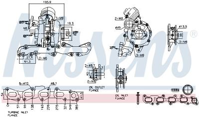 NISSENS 93506 Turbo Audi Cgl Cnh 04L253056L