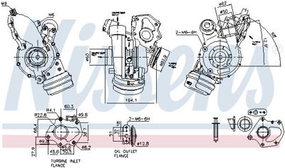 NISSENS 93856 Turbo Opel Movano B Renault Master Iii M9t 2.3 Dizel 144119135R 8257580003 8257580004 8257585004 T918034GR 144119953RC 8460151 LTRPA8257583 144118831R LTRPA8257584