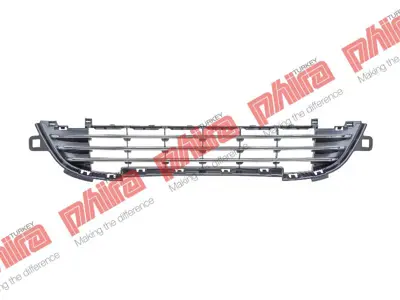 PHIRA PHI-207-09111 Tampon Izgarasi On Alt Orta Kromlu Tip Siyah Peugeot 207 7422C4 619404 4226446 4033590 PG3242131 5508927A1 3654685A 48224158 3503036C 4226445