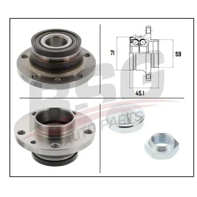 BSG BSG 25-600-040 Arka Porya Rulmanli 51754196 361111183893 50842B 853012217 DWH3597 RKB2144 ABK640 PTA3210255 801638 9230120