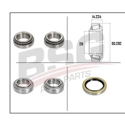 BSG BSG 30-605-038 Porya Rulmani Arka 96FX1A049AB 302058 200003 R3143 1137830 R15237S VKBA1333 515237 QWB697 VKBA3666