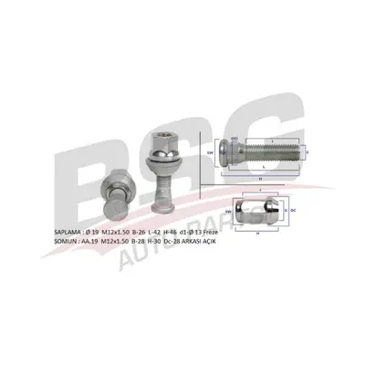 BSG BSG 30-230-064 Bijon Saplamasi 1454051 8V411K024AC 1678260 338350 V250974 3005T BSG30230046 274931 81EB1K024AB 96015