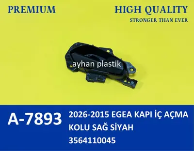 AYHAN PLASTIK  A7893 Kapı İç Açma Kolu Sağ Fıat Egea 15-GT Siyah 3564110045