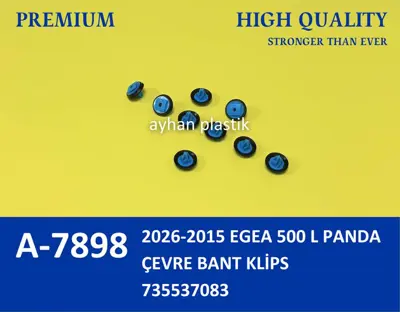AYHAN PLASTIK  A7898 Çevre Bant Klips Fıat EGEA-500L-PANDA 2015-GT2026 735537083