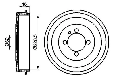 Bosch  0986477039 Fren Kampanası Bmw E30 34211158556