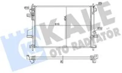 KALE 363680 Radyator Komple Chery Omoda 5 Tiggo 7 Pro Tiggo 8 Pro 22> 302000021AA