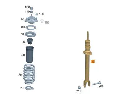 BILSTEIN AMORTISOR 24-350426 Amortısor On Gazlı Mercedes E-class W214 23-GT A2143209900