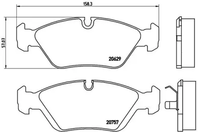 BREMBO P06008 Fren Balatası On Low-met Bmw 34111161717