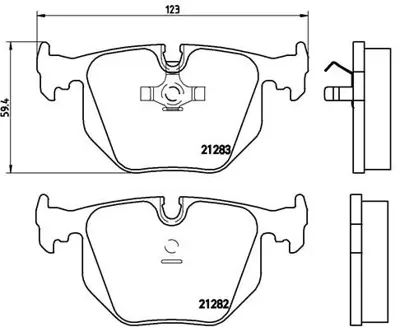 BREMBO P06016 Fren Balatası Arka Low-met Bmw 34211162865