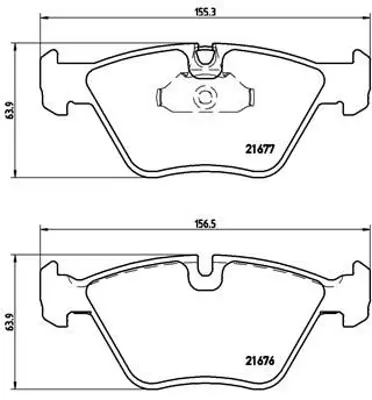 BREMBO P06022 Fren Balatası On Bmw E39 34116761280