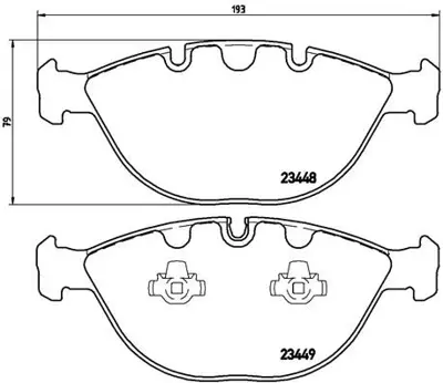 BREMBO P06028 Fren Balatası On Bmw X5 E53 34116761282