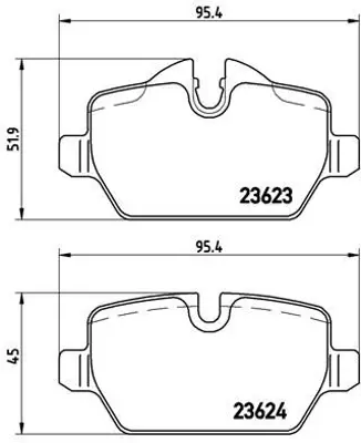 BREMBO P06037X Fren Balatası Arka Bmw E81 E87 E90 E92 