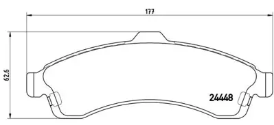 BREMBO P10009 Fren Balatası On Low-met Chevrolet 88964424
