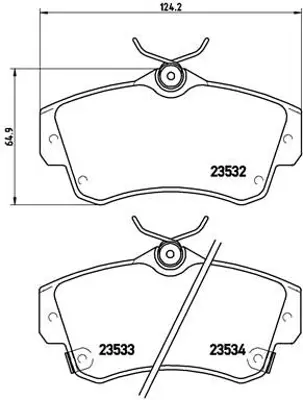 BREMBO P11012 Fren Balatası On Low-met Chrysler K05083853AB