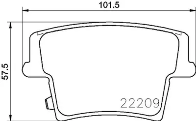 BREMBO P11040 Fren Balatası Arka Low-met Chrysler 05142560AB