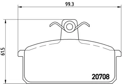 BREMBO P23018 Fren Balatası On Low-met Saab SE141165081C