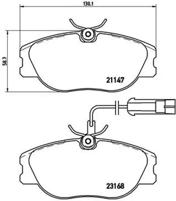 BREMBO P23066 Fren Balatası On Low-met Alfa Romeo 71748391