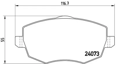 BREMBO P23094 Fren Balatası On Low-met Lancıa 71772536