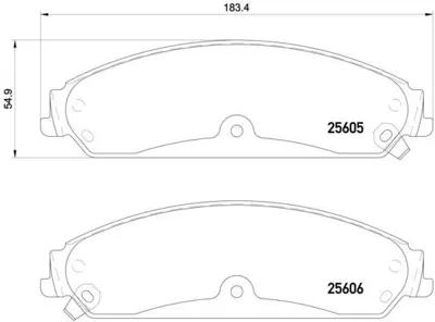 BREMBO P23149 Fren Balatası On Low-met Chrysler 00K68147681AB