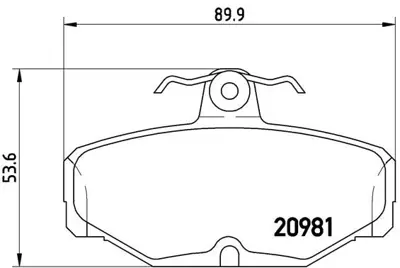 BREMBO P24018 Fren Balatası Arka Low-met Ford 1543375