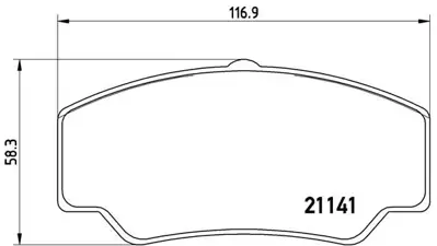 BREMBO P24023 Fren Balatası On Low-met Ford 5023486