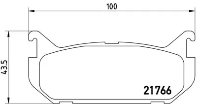 BREMBO P24036 Fren Balatası Arka Low-met Ford G5Y62648Z9C