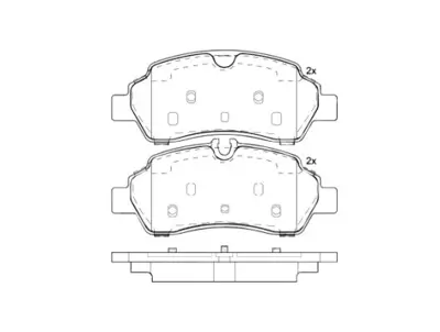 BREMBO P24209 Fren Balatası Arka Low-met Ford BRF1463