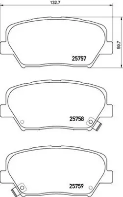 BREMBO P30070 Fren Balatası On Low-met Hyundaı 58101B1A00