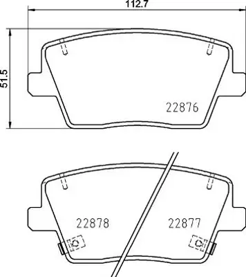 BREMBO P30112 Fren Balatası Arka Low-met Hyundaı 58302S0A50