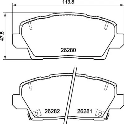 BREMBO P30125 Fren Balatası 58101G6A00