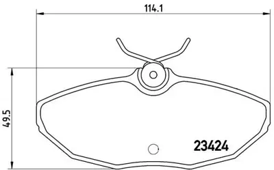 BREMBO P36013 Fren Balatası Arka Low-met Ford 1W4Z2200AA