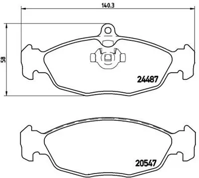 BREMBO P36017 Fren Balatası Arka Low-met Aston Martın JLM21220