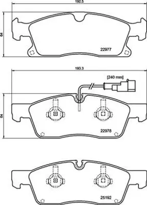 BREMBO P48001 Fren Balatası 673004427