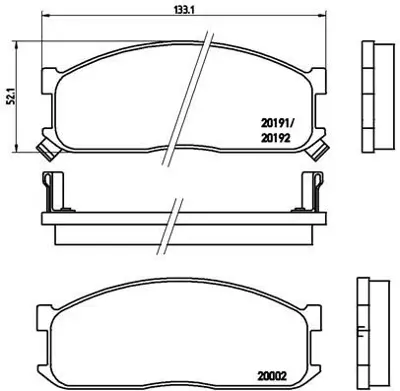 BREMBO P49010 Fren Balatası On Low-met Ford 3250077