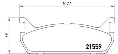 BREMBO P49015 Fren Balatası Arka Low-met Ford NAY12643Z